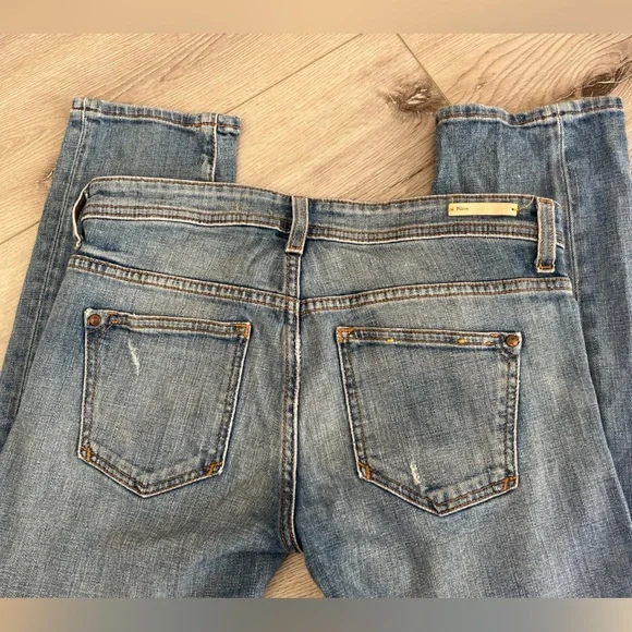 Pilcro and the Letterpress Distressed Blue Slim Jeans - Picture 4 of 5